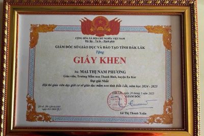 KẾT THÚC HỘI THI GIÁO VIÊN DẠY GIỎI MẦM NON CẤP TỈNH NĂM HỌC 2024-2025